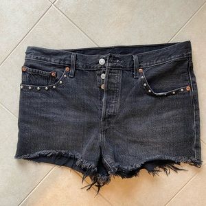 Studded Levi shorts